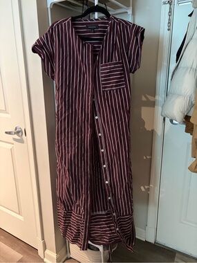 banana republic jacqui pleated maxi dress Banana Republic JACQUI Pleated Maxi Dress in Ivory, Spaghetti Strap, 14,  NWOT
